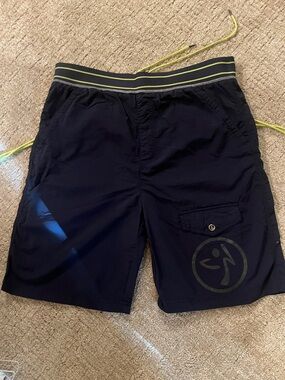 Men’s Zumba Shorts with Lime Accent